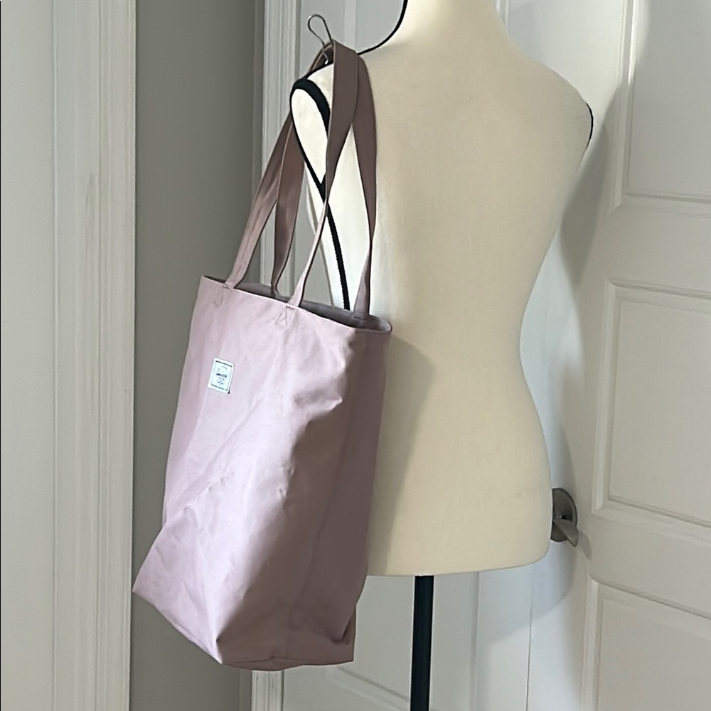 Herschel Supply Company Pink Canvas Large Tote Bag for Beach Summer - Picture 3 of 12